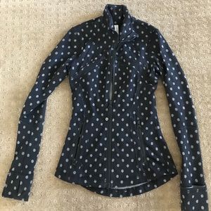 Lululemon jacket size 2 black polka dot print
